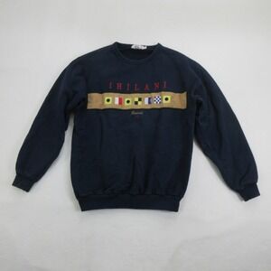 SDI Sweatshirt Unisex M Pullover Vintage Ihilani Hawaii Nautical Flag Crewneck